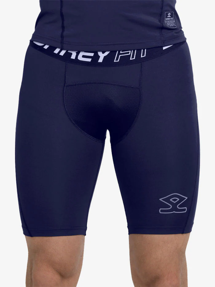 Shrey Intense Compression Shorts (Blue, XS)