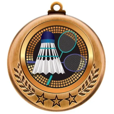 Spectrum Series Medals - Badminton (MI477027) (Silver)